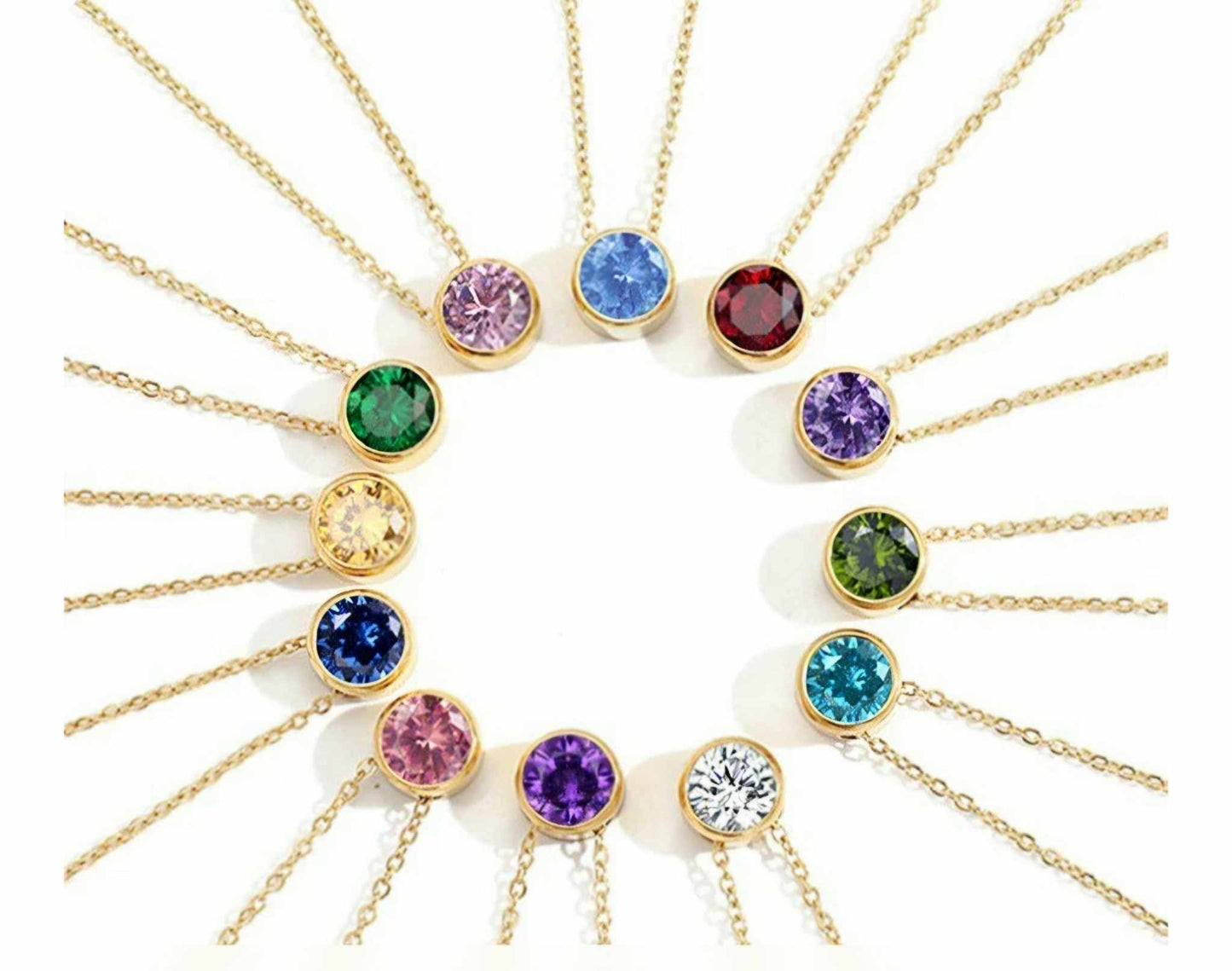 April Birthstone Necklace