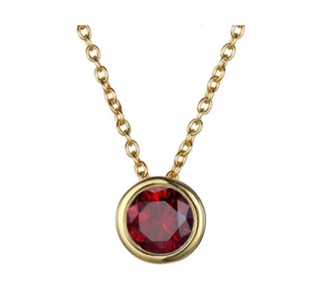 January Birthstone Necklace