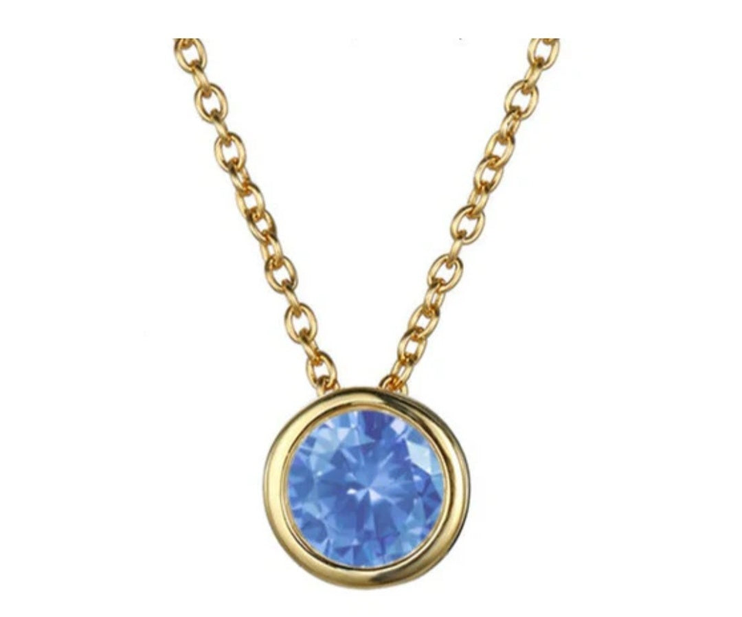 March Birthstone Necklace