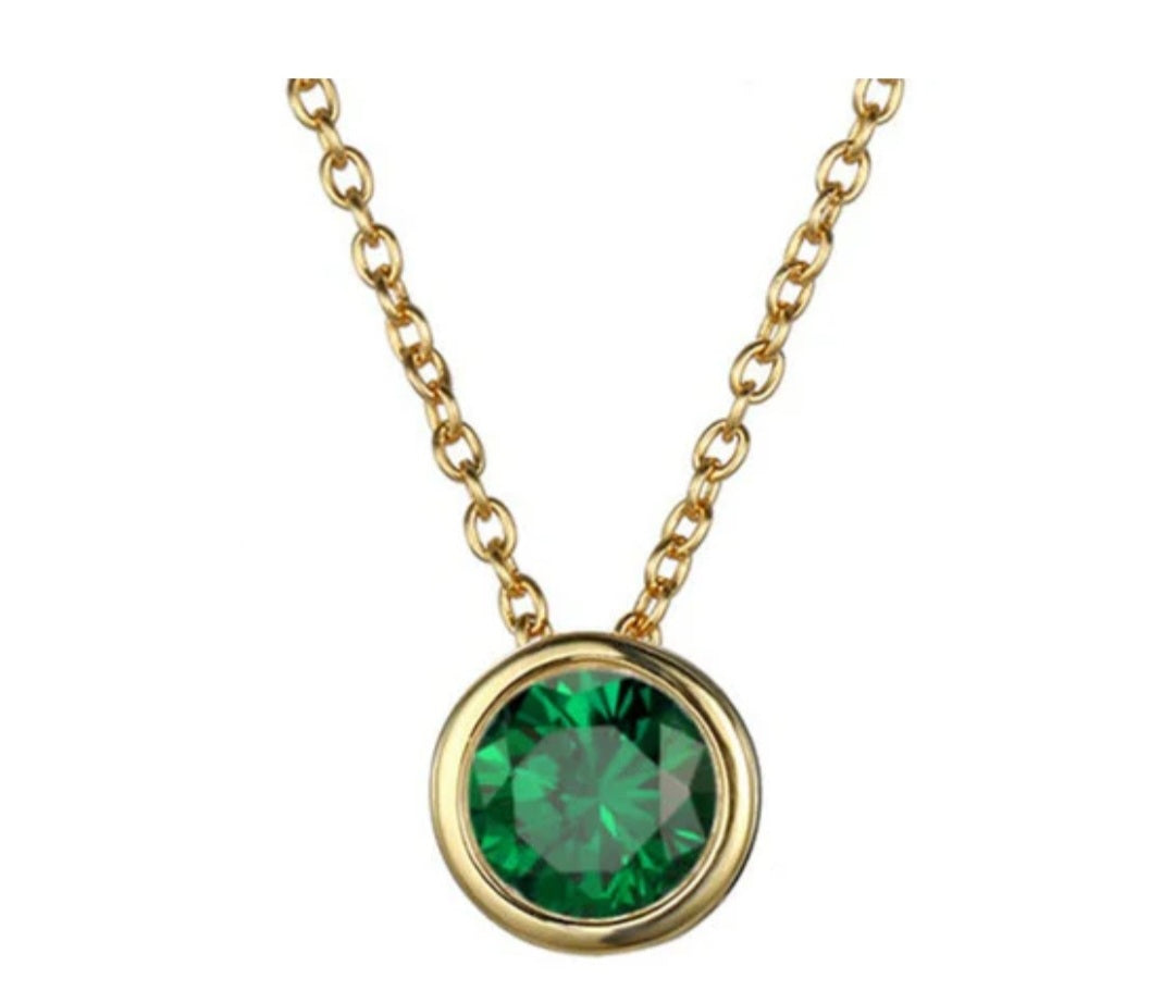 May Birthstone Necklace