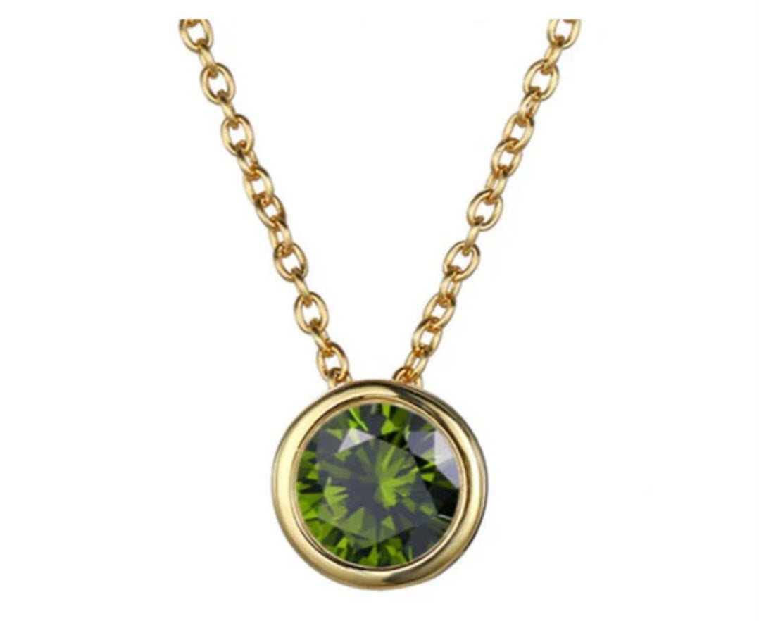 August Birthstone Necklace