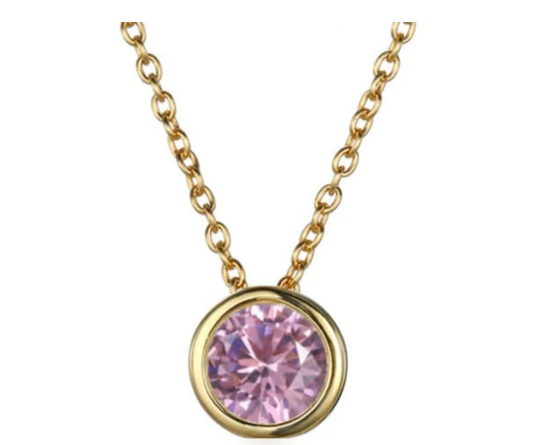 October Birthstone Necklace