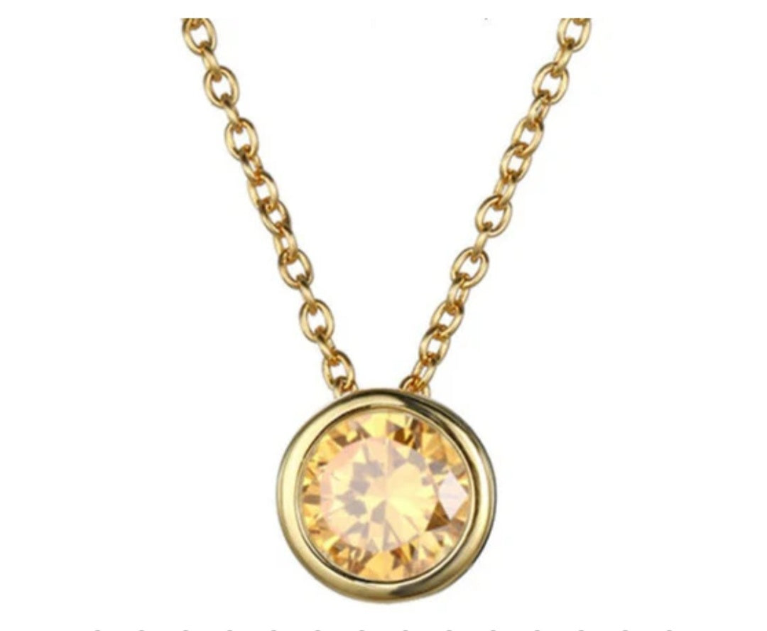 November Birthstone Necklace