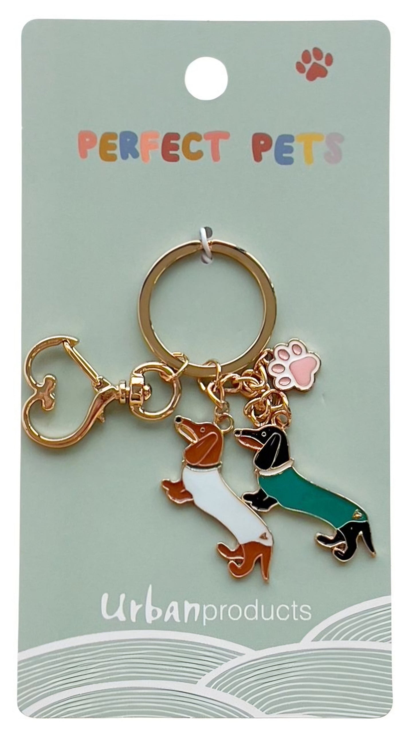 Sausage Dogs Keyring