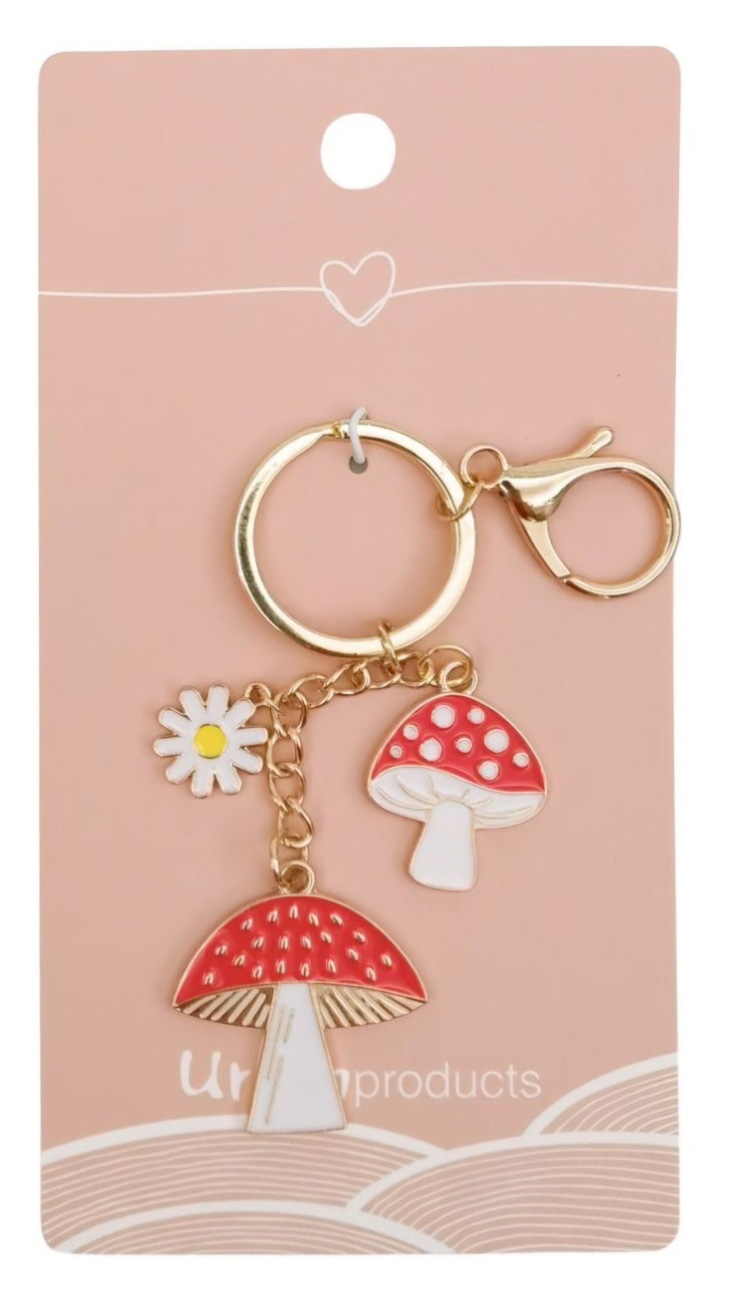 Toadstool Keyring