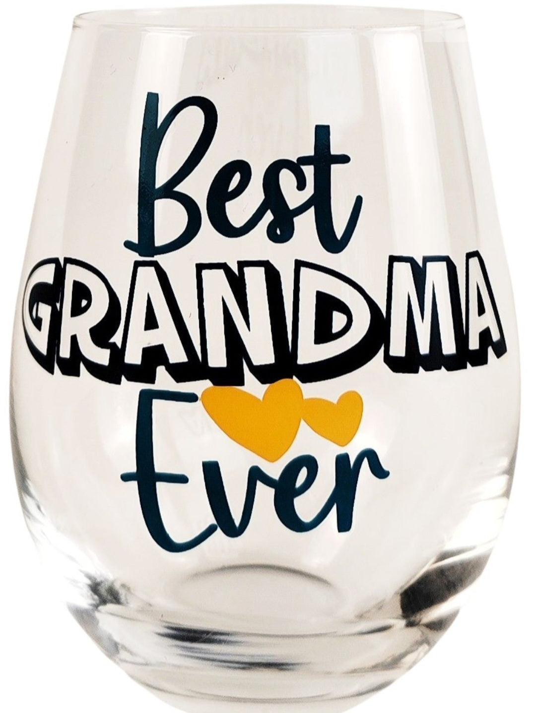 Best Grandma Ever Wine Glass