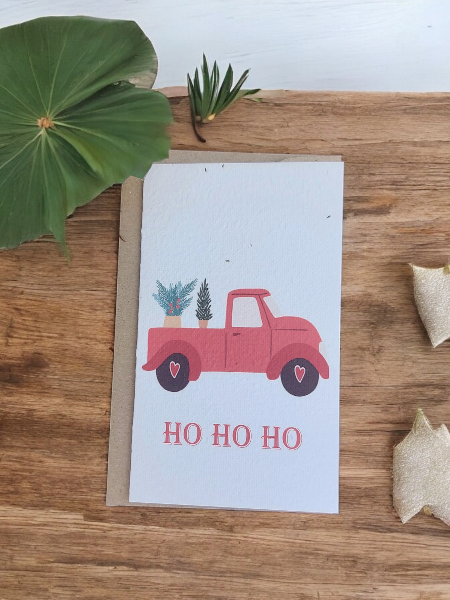 Plantable 'Santa's Truck' Christmas Card
