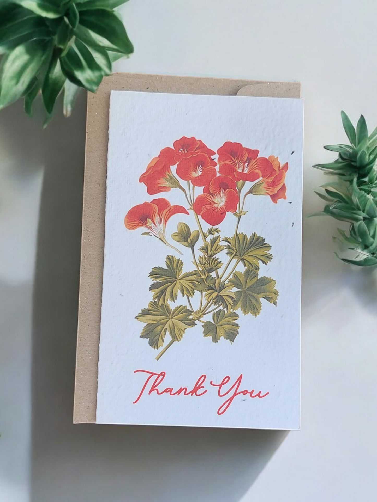 Plantable 'Poppy' Thank You Card