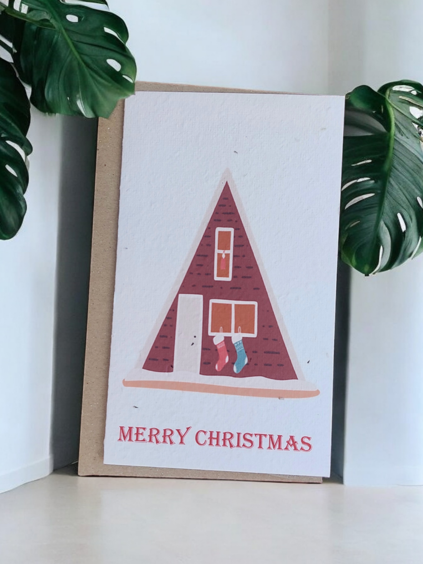 Plantable 'Home' Christmas Card