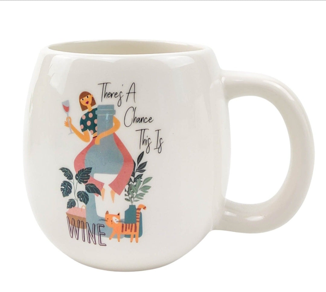 Theres A Chance This Is Wine Mug