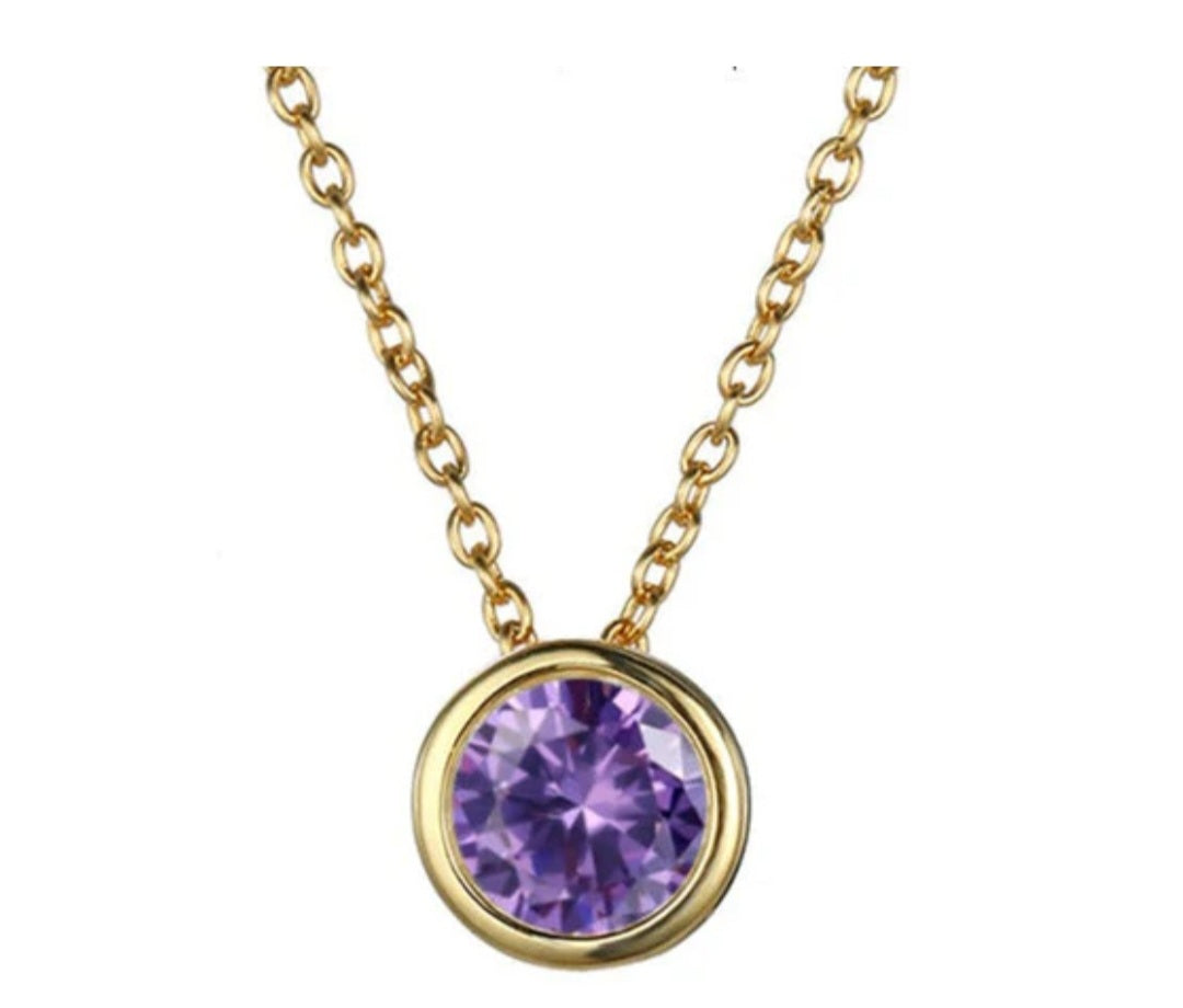 February Birthstone Necklace