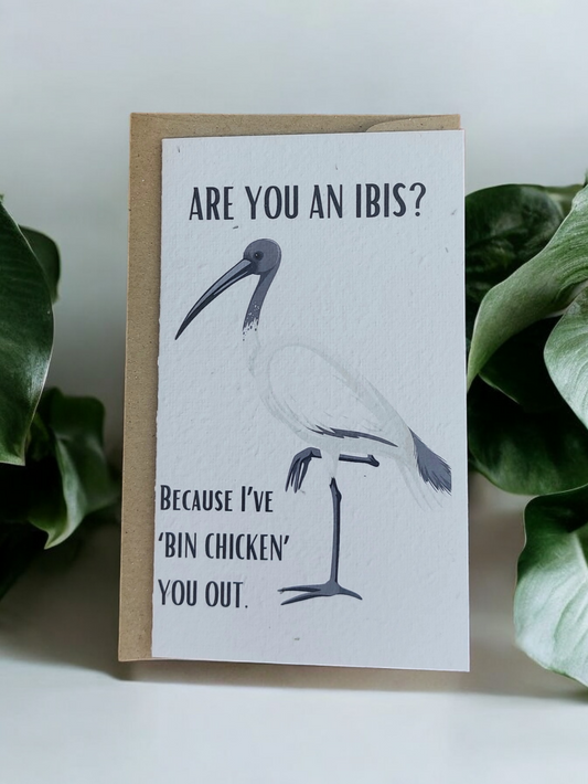 Plantable Are You An Ibis Funny Card