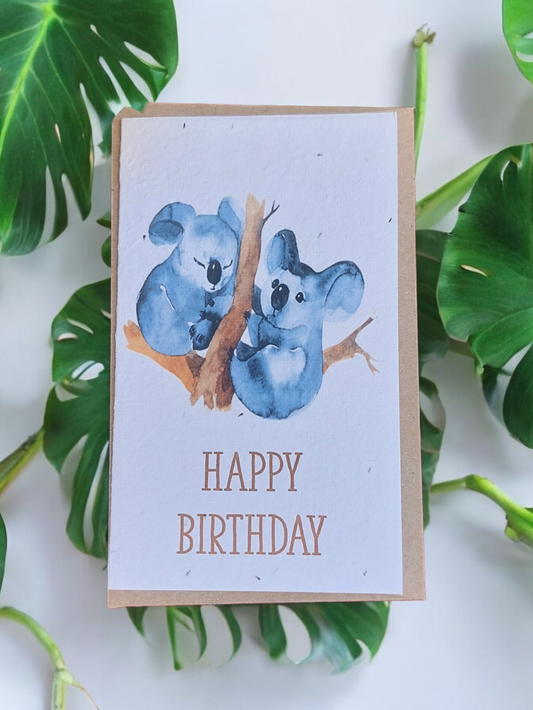 Plantable Koala Birthday Card