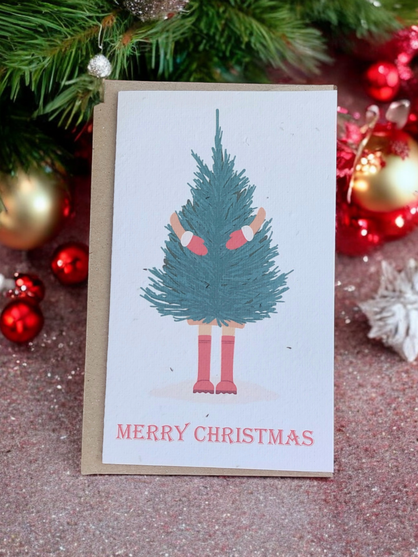 Plantable 'Loving Tree' Christmas Card